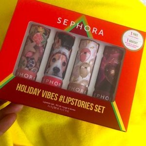 Sephora Lipstories Set of 4 Full Size Lipsticks $36 value NIB
